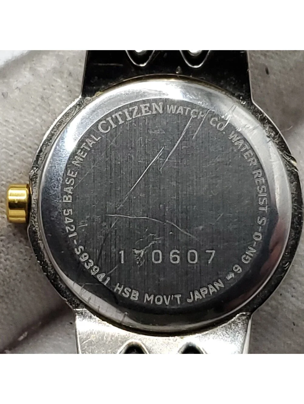 Citizen Quartz Womens Watch 20mm Two-Tone White Dial New Battery